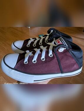 Sz 3 Big Kids CONVERSE CTAS AXEL Wine/Black Mid Casual Shoes